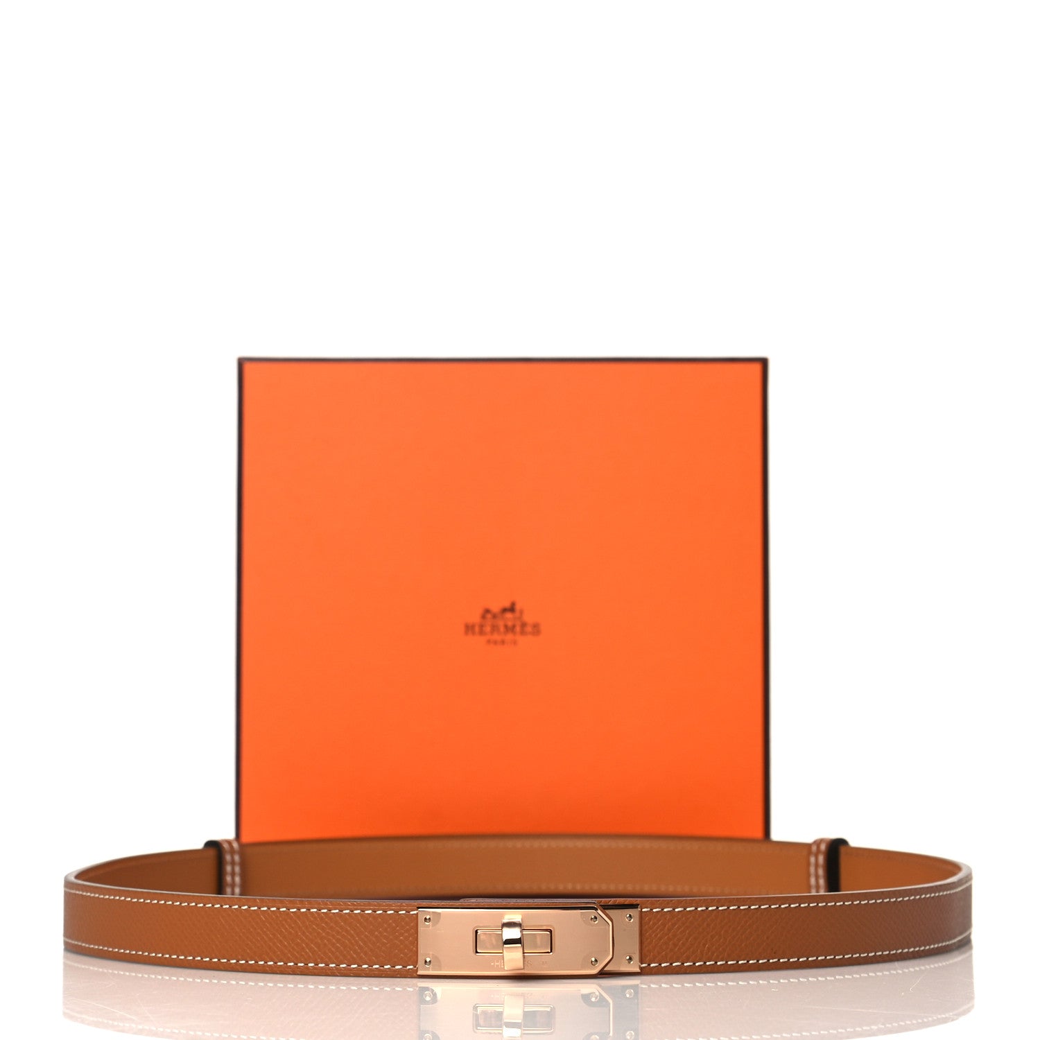Hermes Epsom Kelly Belt Gold 6 of 6