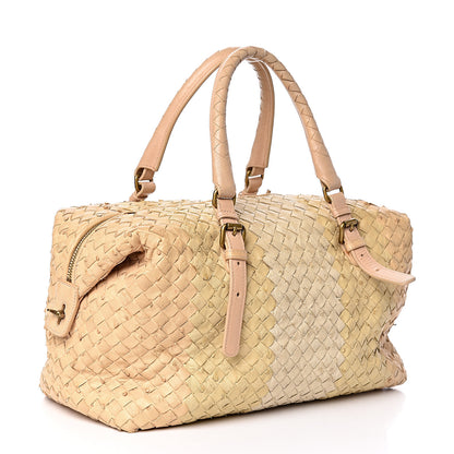 Bottega Veneta Ostrich Intrecciato Montaigne Nude Ivory 3 of 11