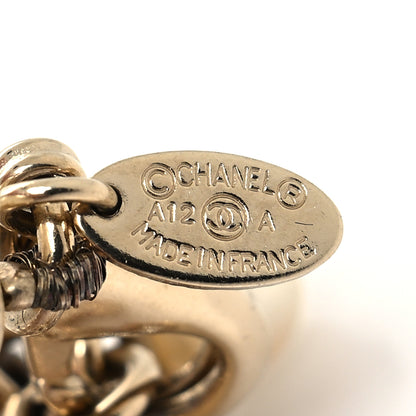 Chanel Pearl Crystal CC Bracelet Gold 5 of 5