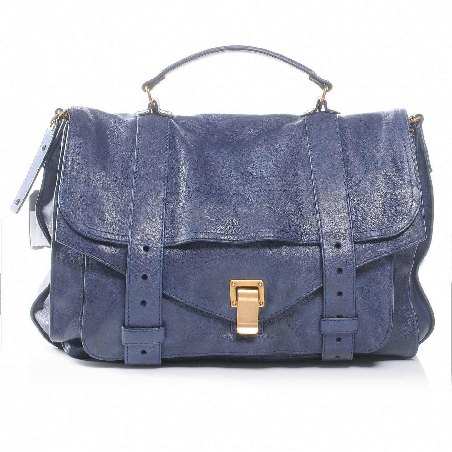 Lambskin PS1 Large Satchel Marine