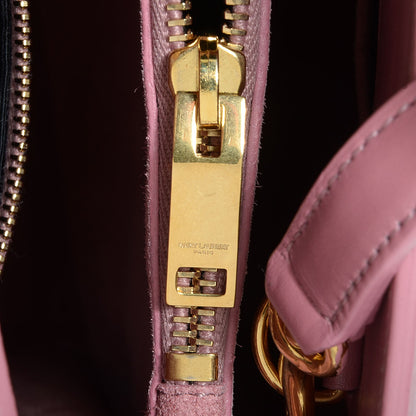 Saint Laurent Calfskin Small Sac De Jour Dark Rose 8 of 9