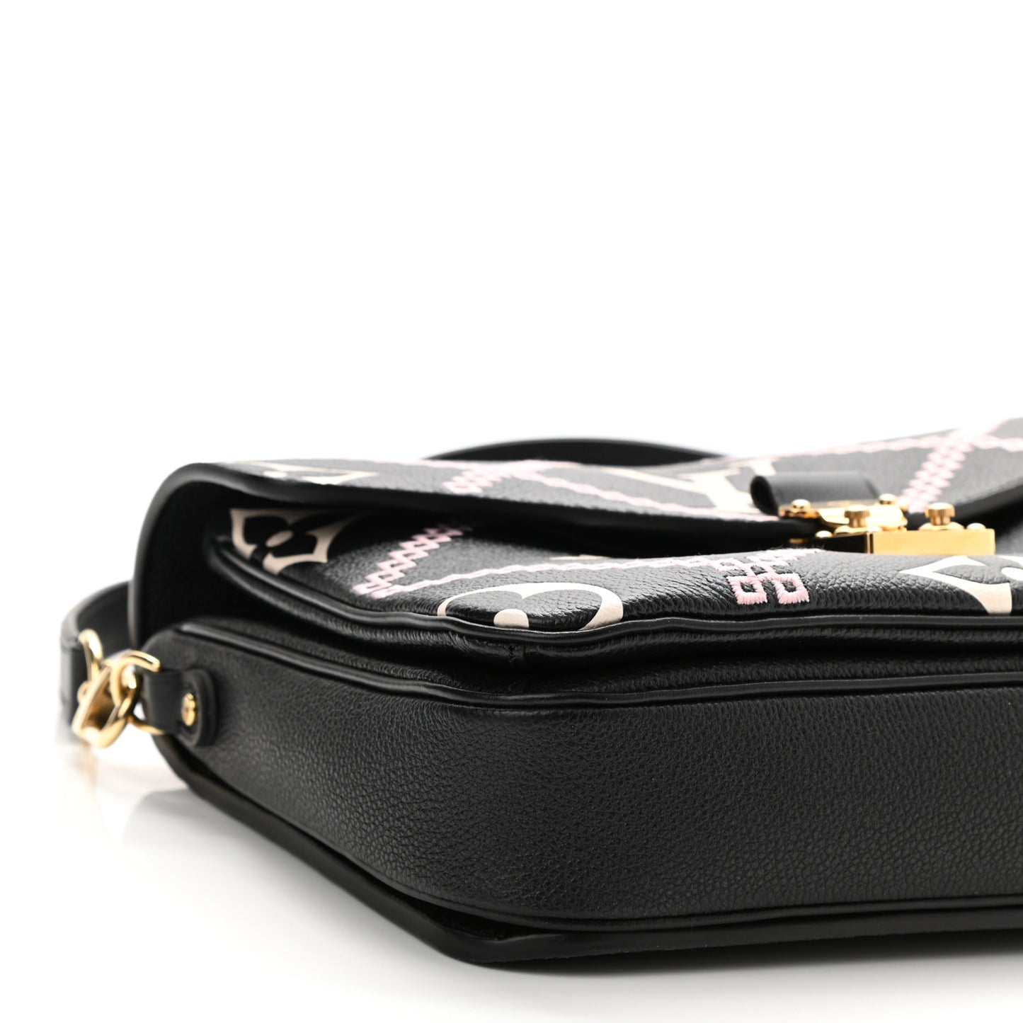 Empreinte Monogram Giant Broderies Pochette Metis Black