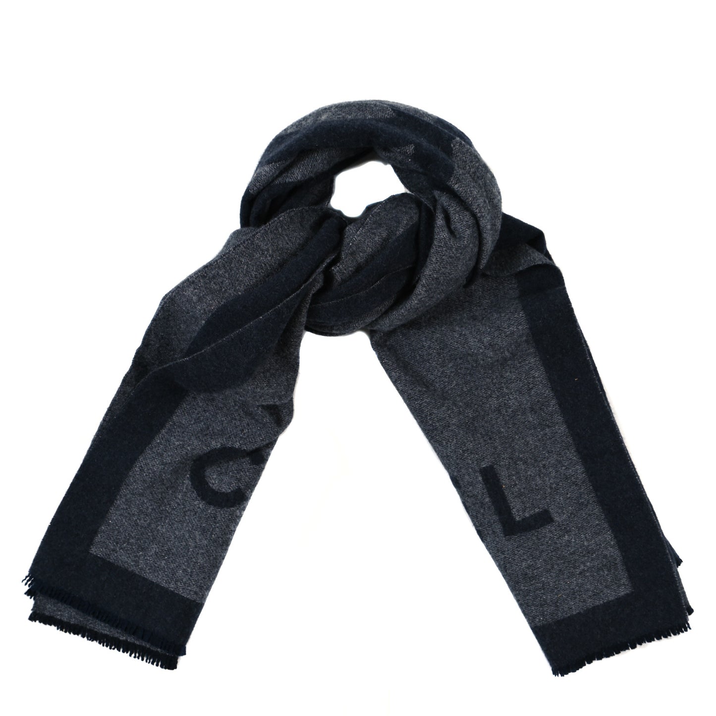 Cashmere Silk CC Scarf Black