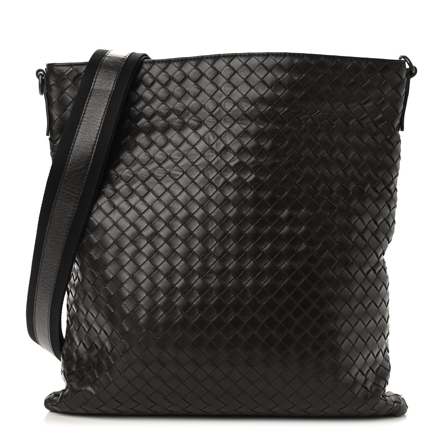 Bottega Veneta Nappa Intrecciato VN Crossbody Messenger Bag Ebano 1 of 9
