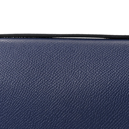 Hermes Epsom Enamel Constance 18 Bleu Saphir Orange Poppy 9 of 17