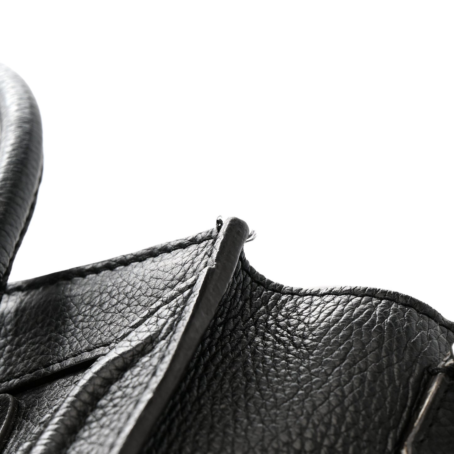 Drummed Calfskin Nano Luggage Black