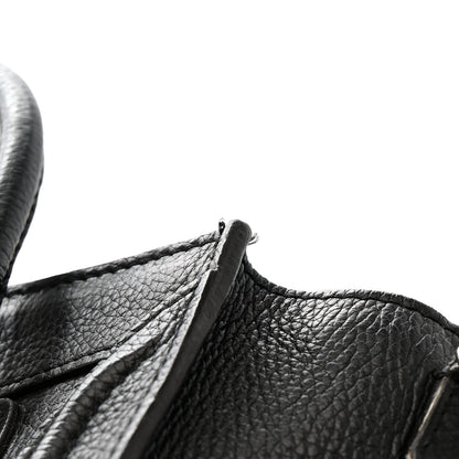 Celine Drummed Calfskin Nano Luggage Black 14 of 15