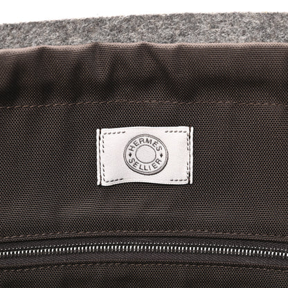 Hermes Felt Sac De Pansage Groom Bag Acier 6 of 10