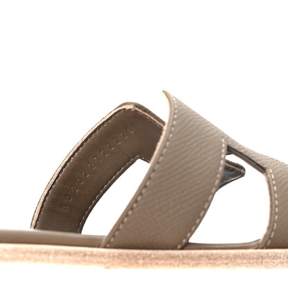 Hermes Epsom Oran Sandals 36 Etoupe 9 of 10