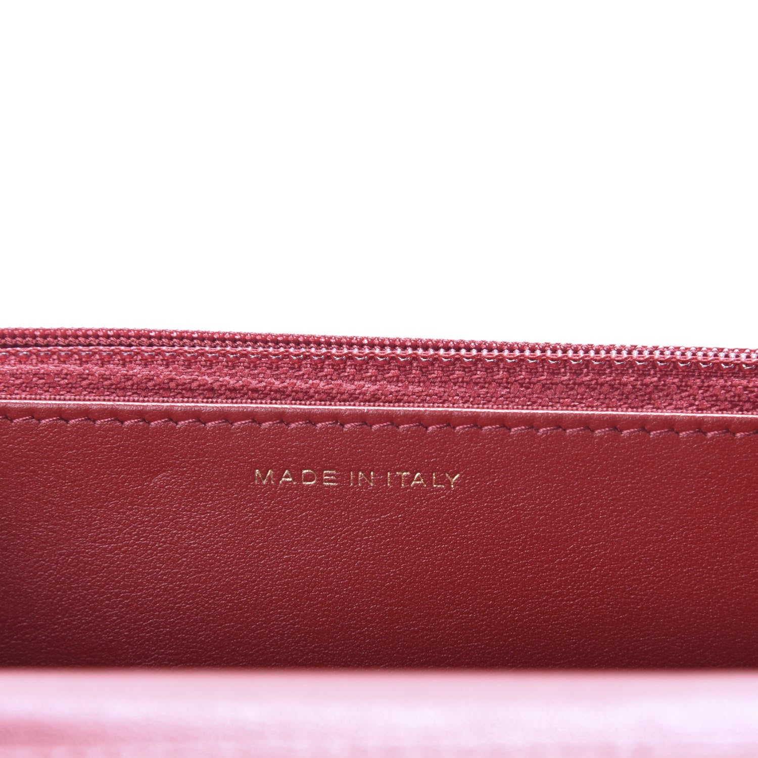 Chanel Lambskin Quilted Wallet On Chain WOC Red 7 of 10