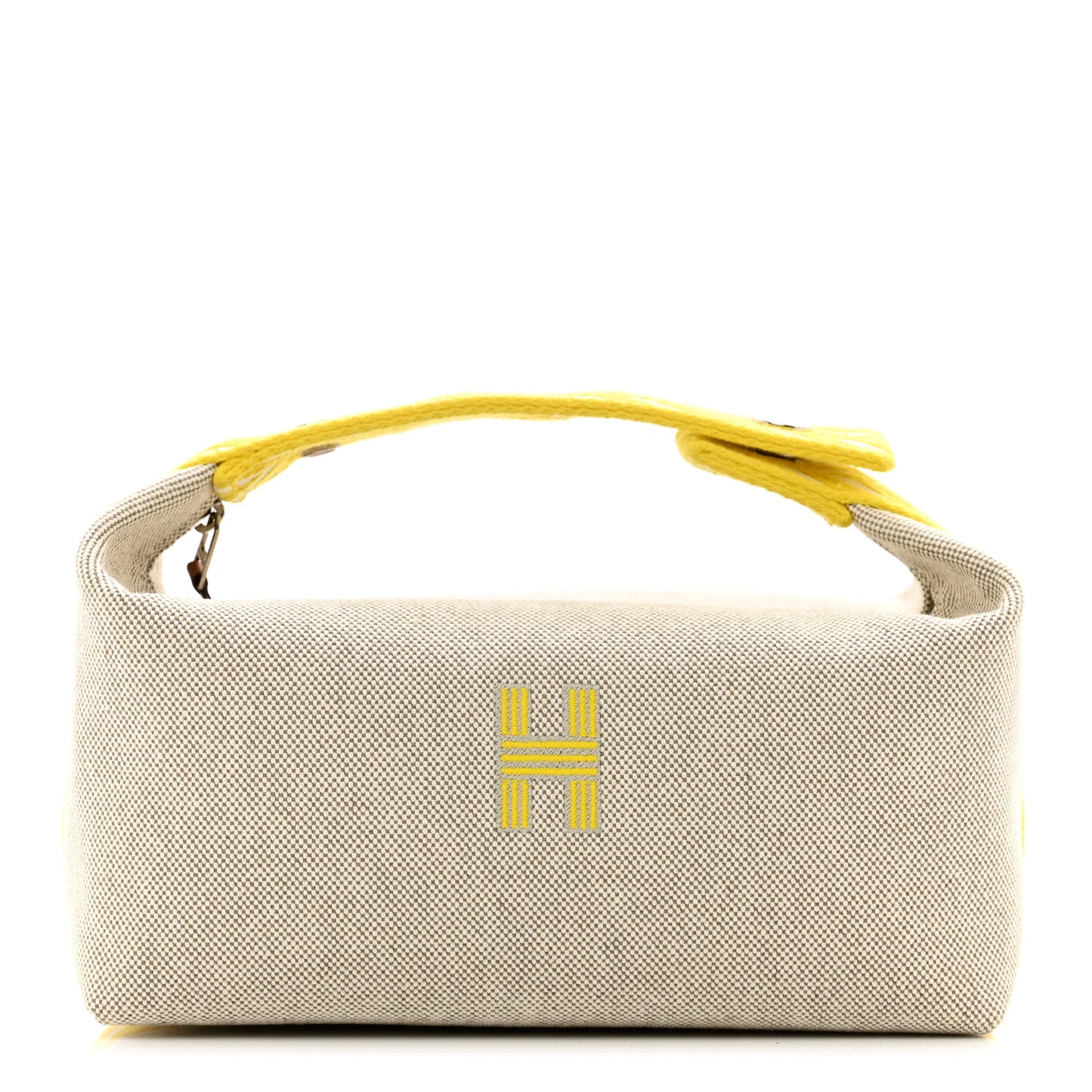 Canvas Small Bride-A-Brac Pouch Natural Jaune Citron
