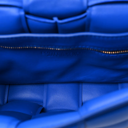Bottega Veneta Lambskin Maxi Intreccio Padded Chain Cassette Crossbody Bag Cobalt 5 of 8