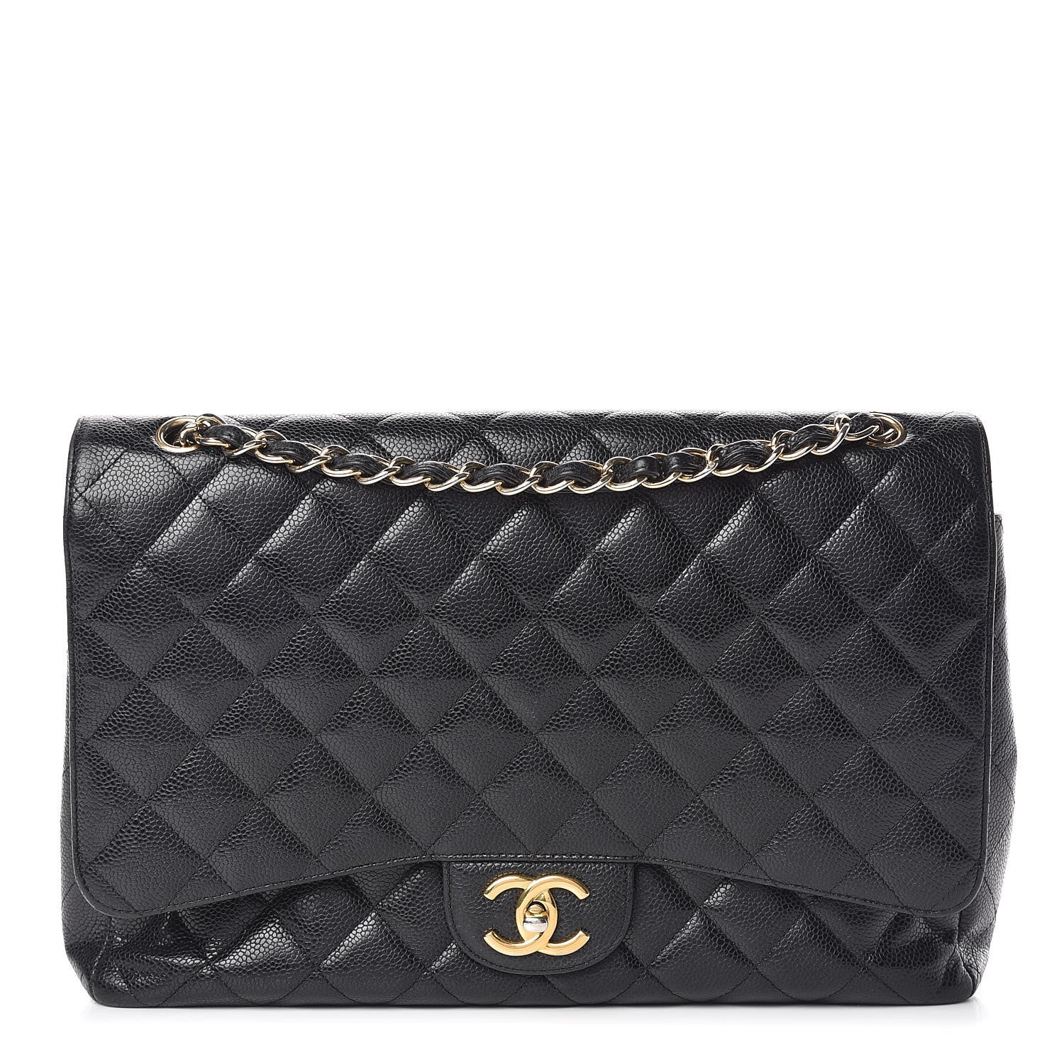 Chanel Caviar Quilted Maxi Double Flap Black 1 of 18