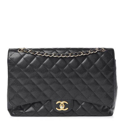 Chanel Caviar Quilted Maxi Double Flap Black 1 of 18