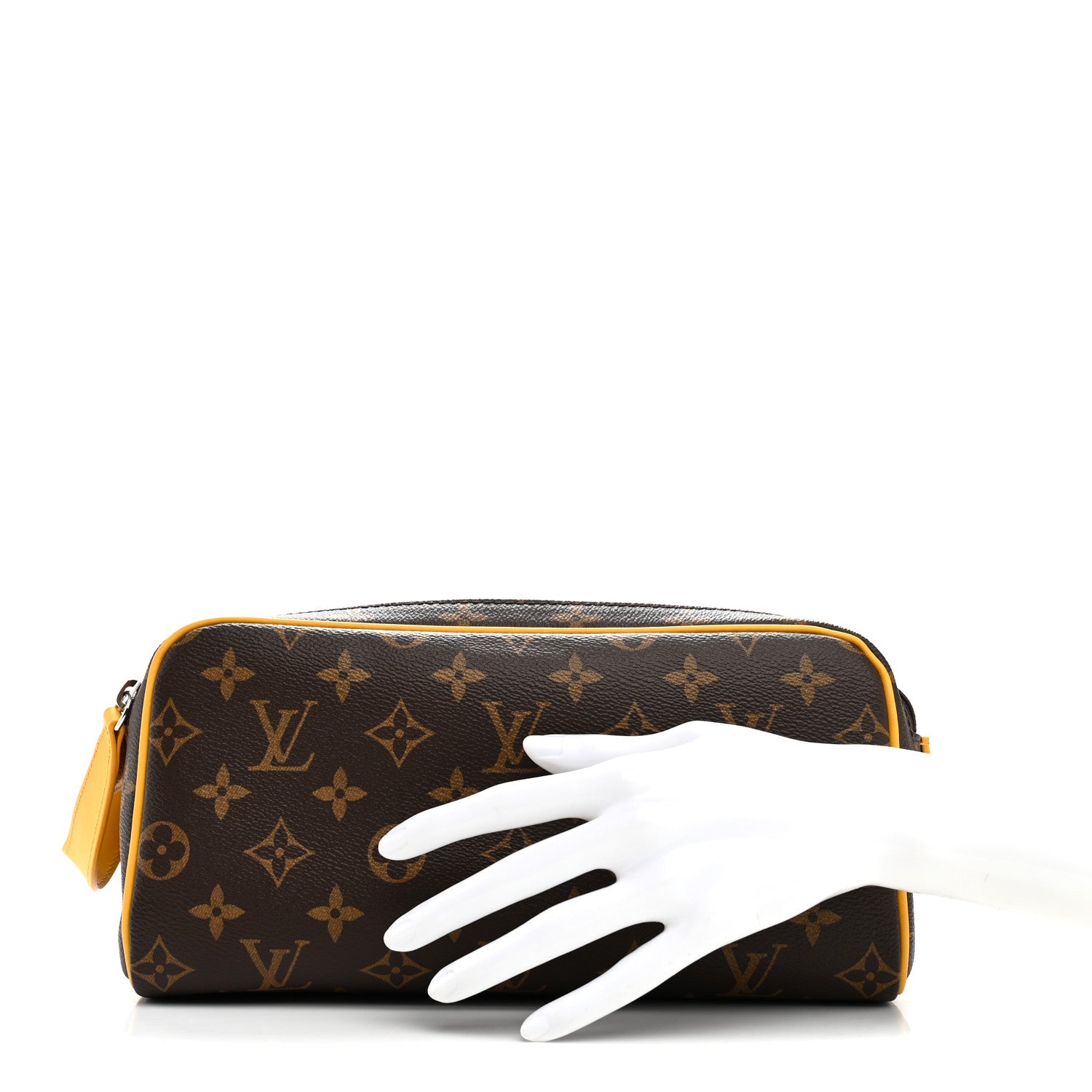 Louis Vuitton Monogram Macassar Dopp Kit Toilet Pouch Safran Yellow 2 of 7