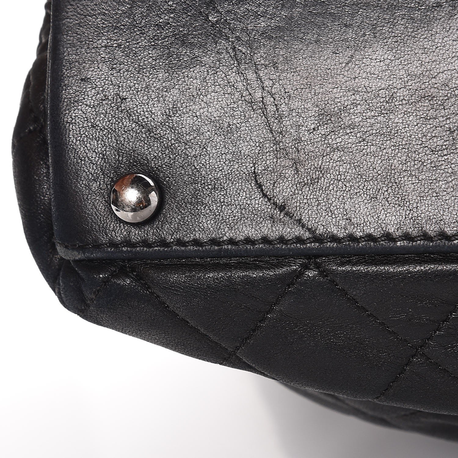Chanel Lambskin Quilted East West Sharpei Tote Black 12 of 14