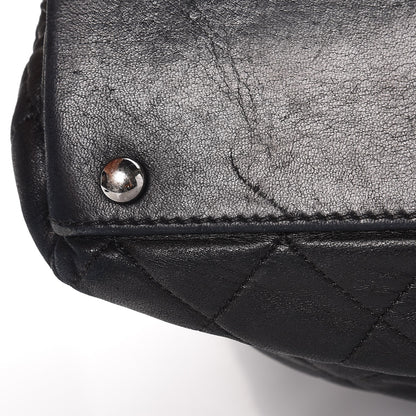 Chanel Lambskin Quilted East West Sharpei Tote Black 12 of 14