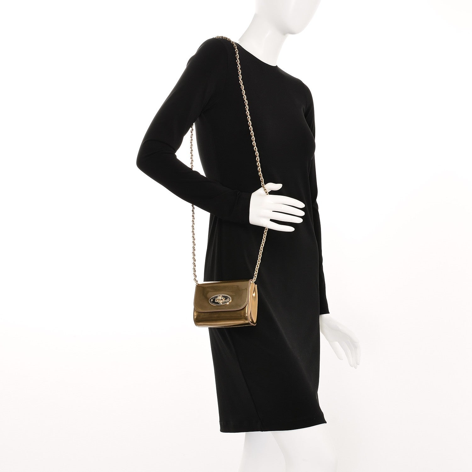 Mulberry Metallic Patent Mini Lily Gold 2 of 6