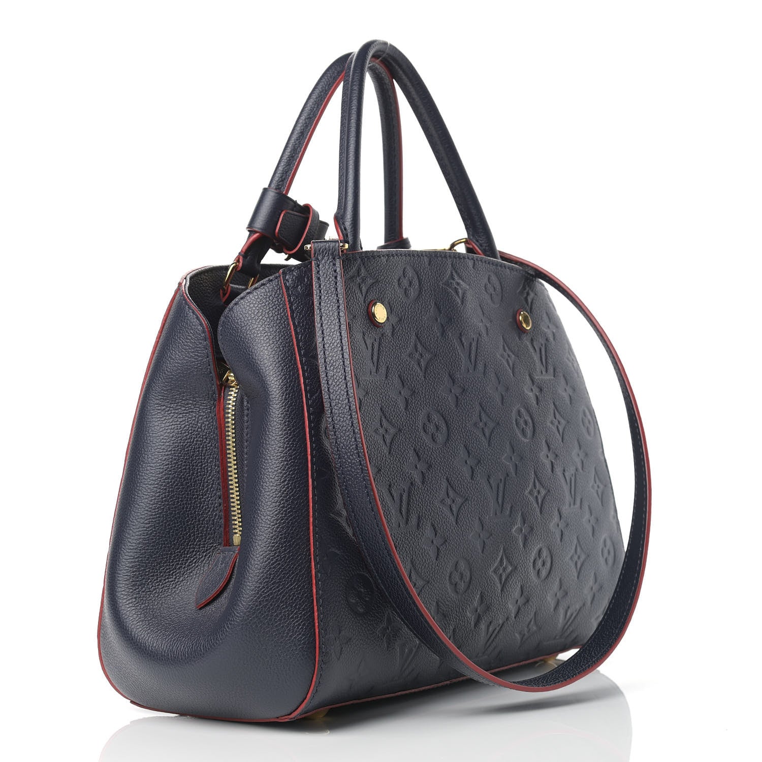 Louis Vuitton Empreinte Montaigne MM Marine Rouge 3 of 13