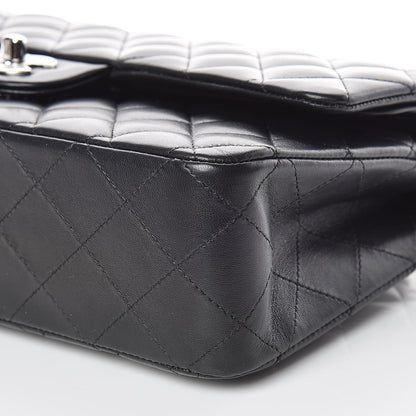 Chanel Lambskin Quilted Medium Double Flap Black 9 of 9