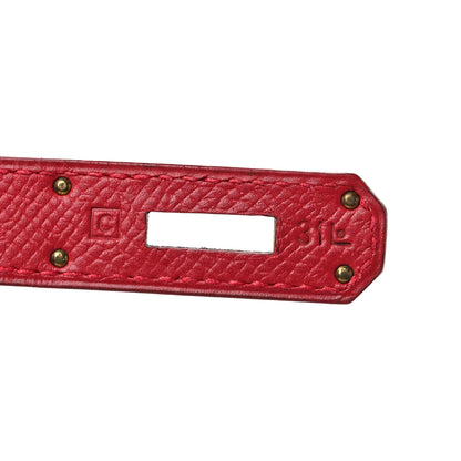Hermes Courchevel Kelly Retourne 32 Rouge Vif 7 of 17