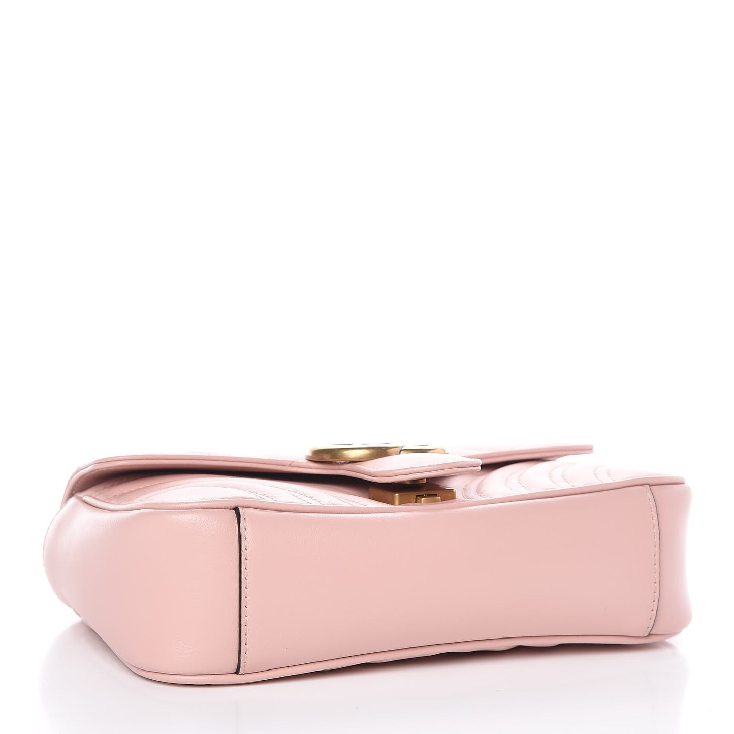 Calfskin Matelasse Mini GG Marmont Shoulder Bag Perfect Pink