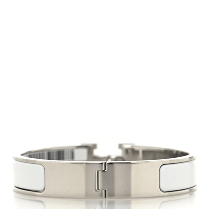Hermes Enamel Narrow Clic Clac H Bracelet PM White 3 of 5