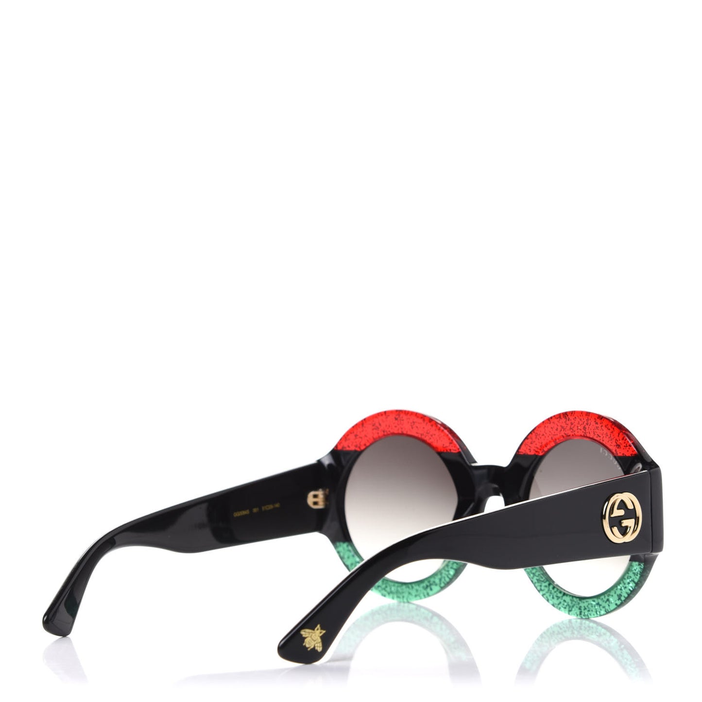 Acetate Round GG0084S Sunglasses Black Red Green
