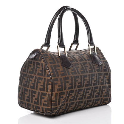 Fendi Zucca Cuoio Lucido Medium Chef Boston Tobacco Moro 3 of 11