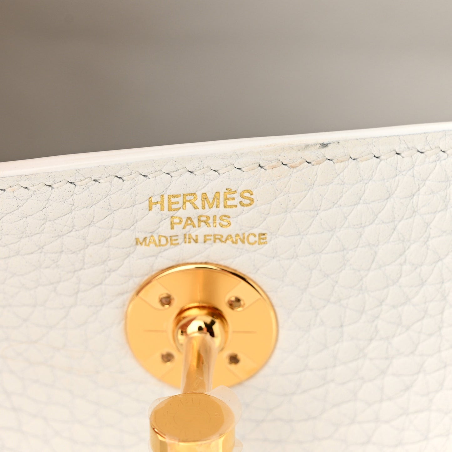 Taurillon Clemence Mini Lindy 20 New White