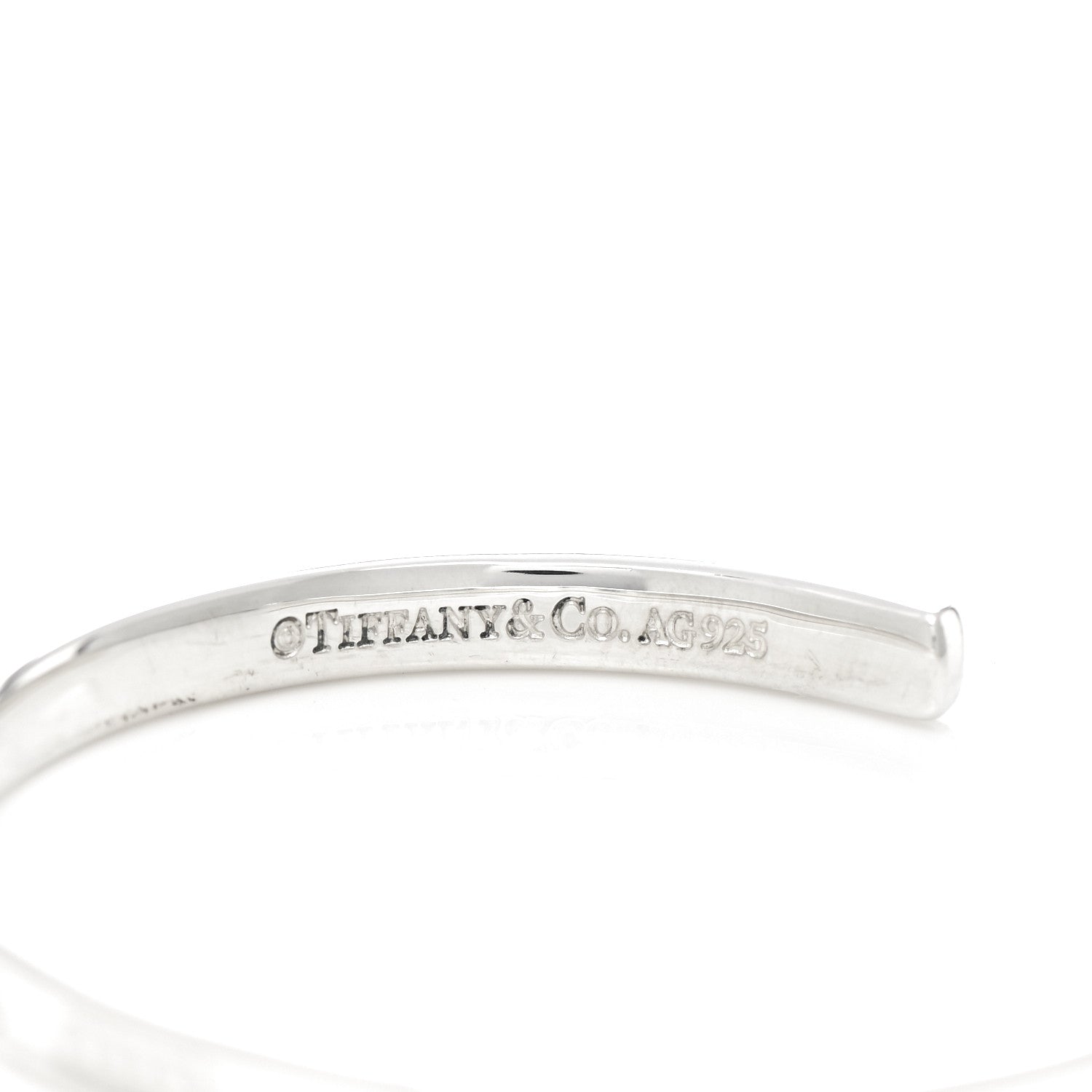 Tiffany Sterling Silver Narrow 1837 Cuff Bracelet 3 of 3