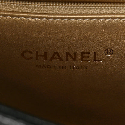 Chanel Lambskin Quilted La Parisienne Top Handle Flap Black 6 of 10