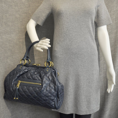 Marc Jacobs Quilted Leather Stam Petrol Blue 3 of 11