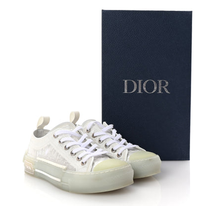 Christian Dior PVC Oblique Embossed Womens B23 Low Top Sneakers 37 White 10 of 10
