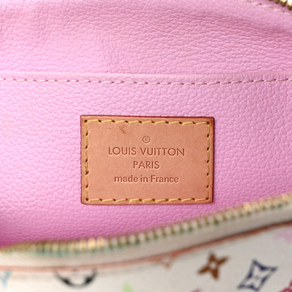 Louis Vuitton Monogram Multicolor Cosmetic Pouch White Litchi 6 of 8