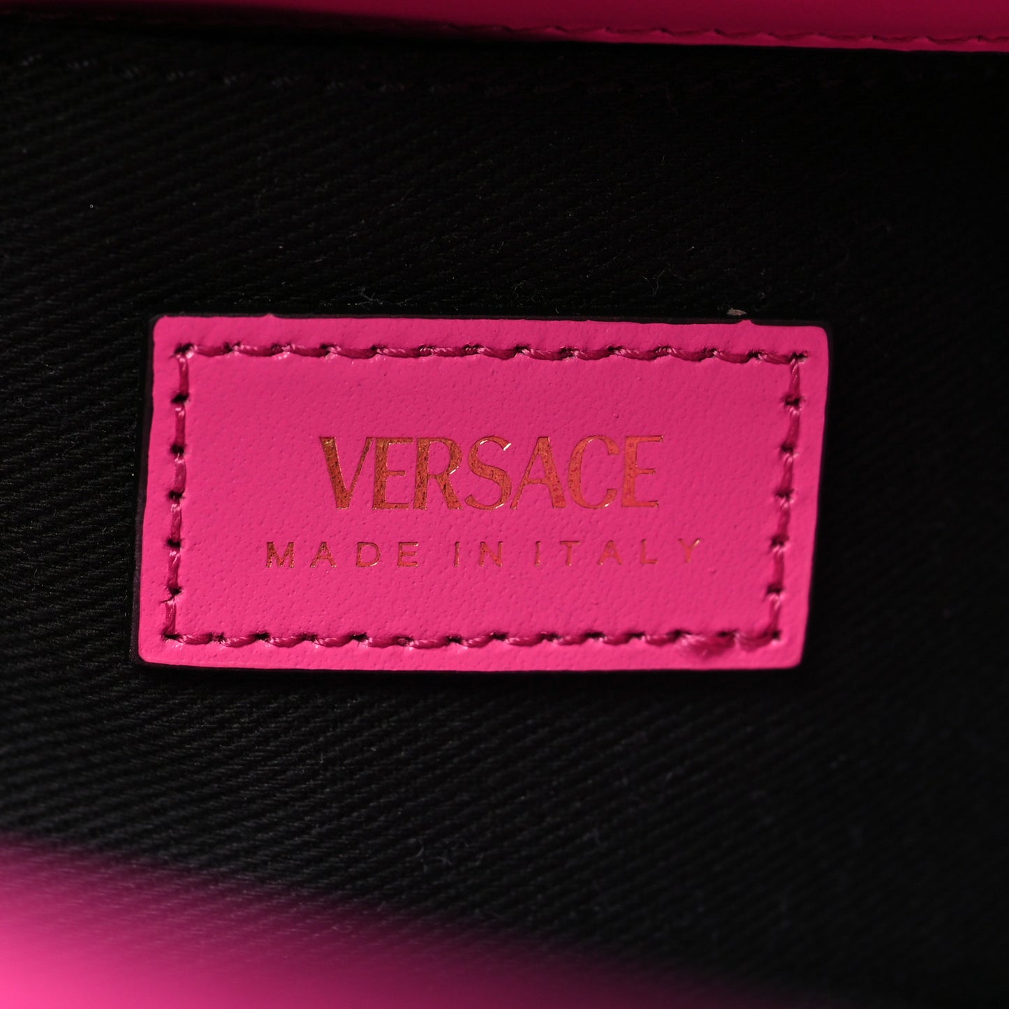 Calfskin Tweed Vinyl Medusa Small Top Handle Crossbody Bag Pink