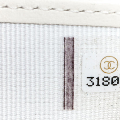 Chanel Caviar Quilted Compact Flap Wallet White 8 of 12