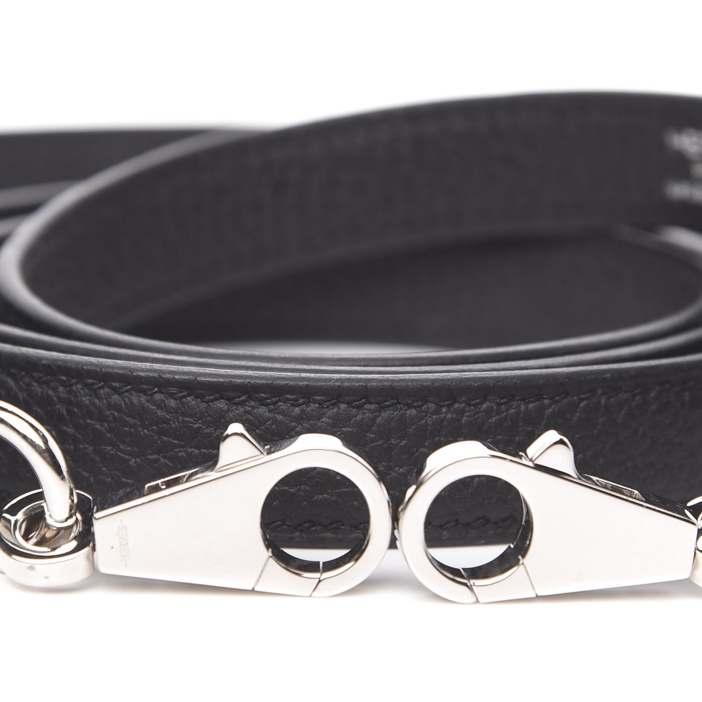 Taurillon Clemence Kelly Shoulder Strap Black