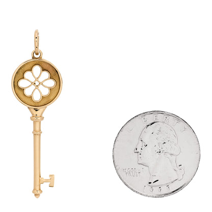 Tiffany 18K Yellow Gold Round Knot Key Pendant 2 of 4