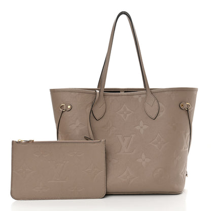 Louis Vuitton Empreinte Monogram Giant Neverfull MM Tourterelle 3 of 12