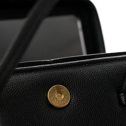 Chanel Shiny Caviar Mini Preppy Coco Shoulder Bag Black 11 of 11
