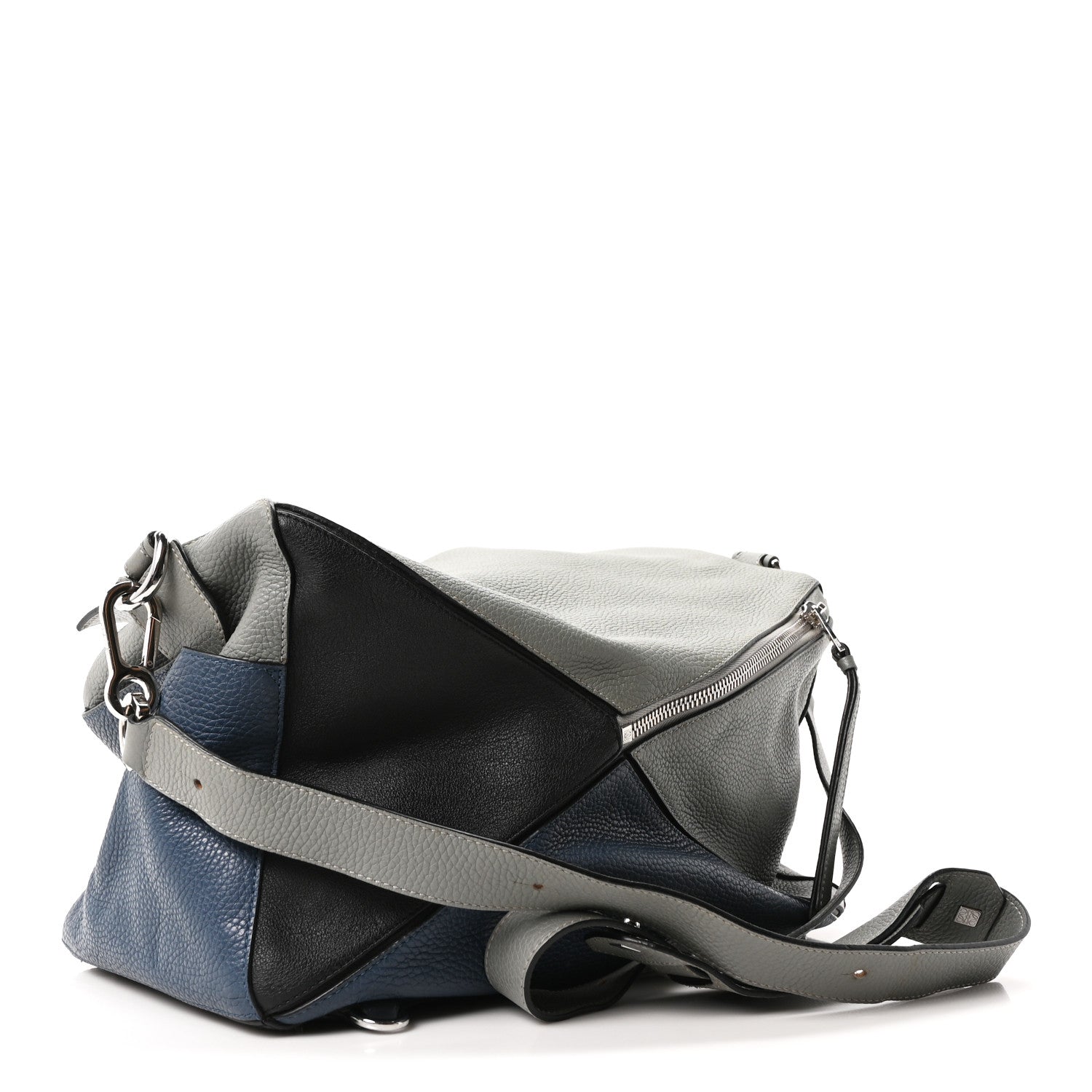 Loewe Calfskin Puzzle Bag XL Grey Blue 3 of 9