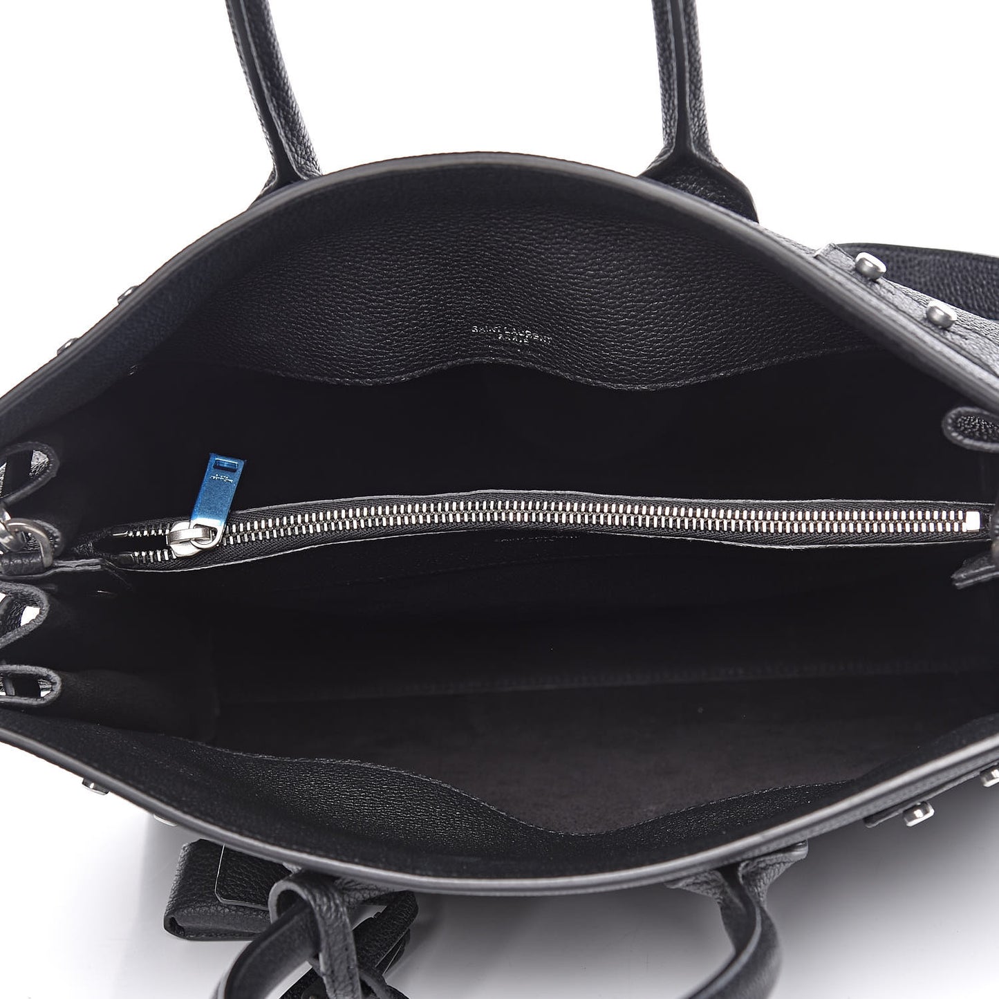 Grained Calfskin Small Supple Sac De Jour Black