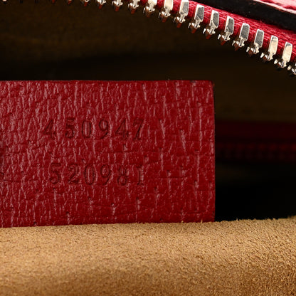 Gucci GG Supreme Monogram Tian Web Camera Bag Beige Multicolor Red 7 of 11