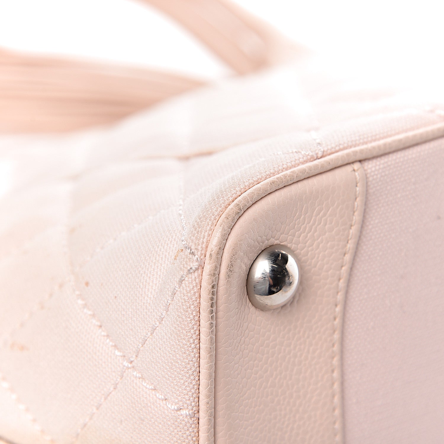 Chanel Canvas Quilted Medallion Tote Light Pink 25 of 27