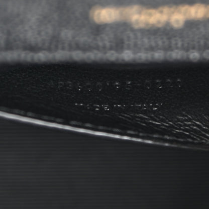 Saint Laurent Grain De Poudre Textured Mixed Matelasse Triquilt Small Monogram Satchel Black 7 of 10