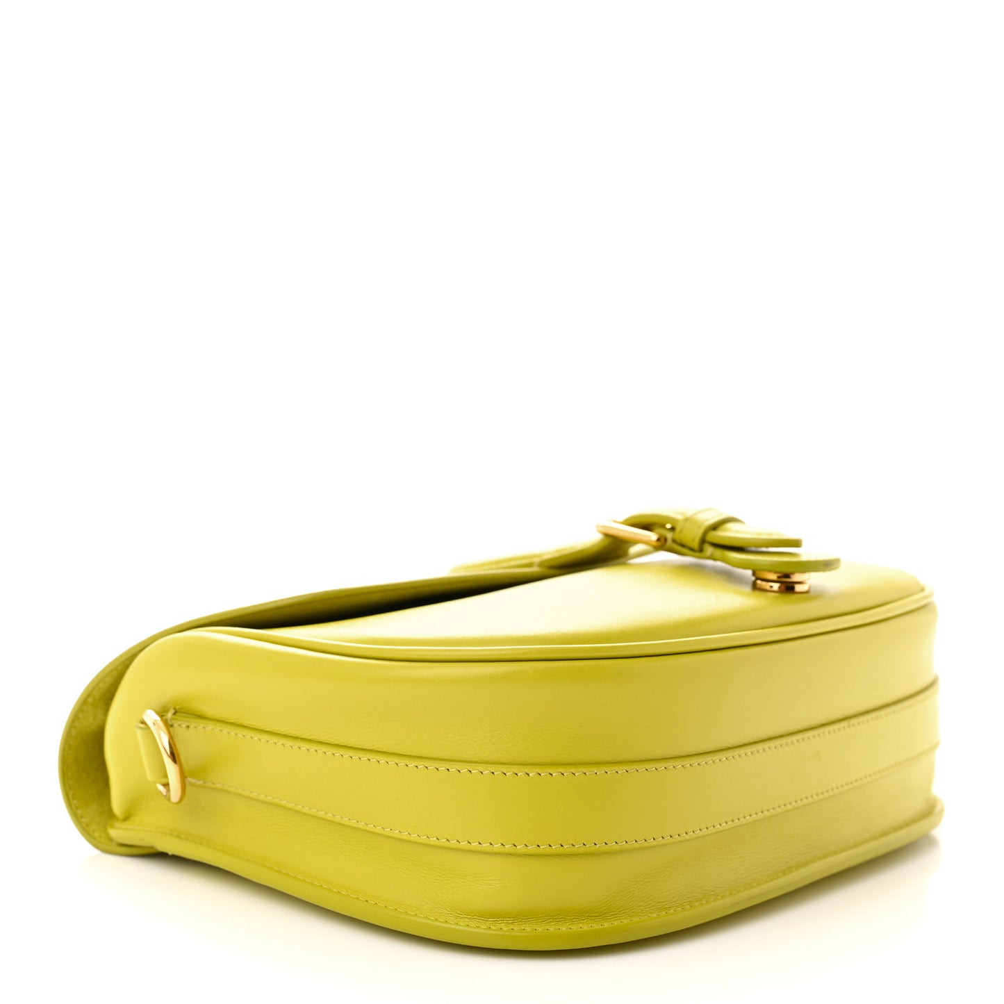Box Calfskin Medium Bobby Flap Lime