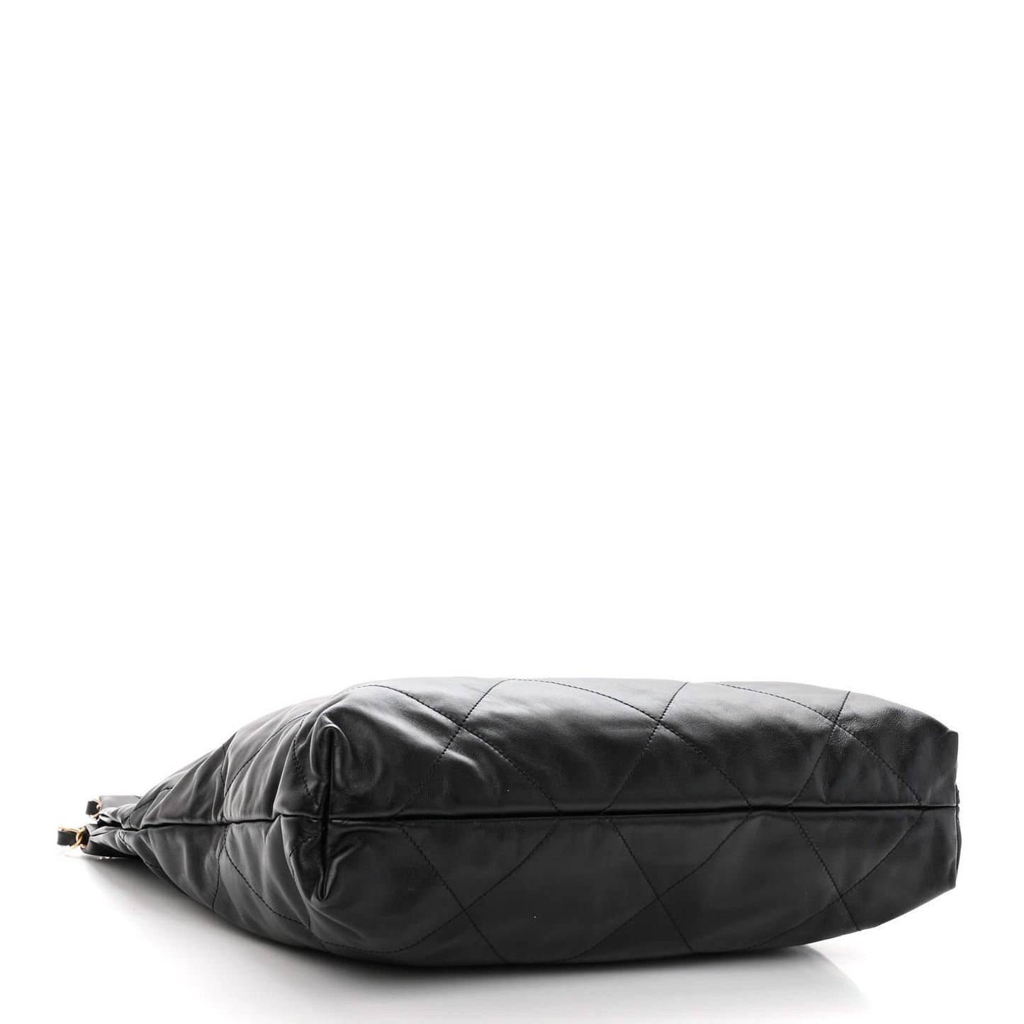 Shiny Calfskin Quilted Chanel 22 Black