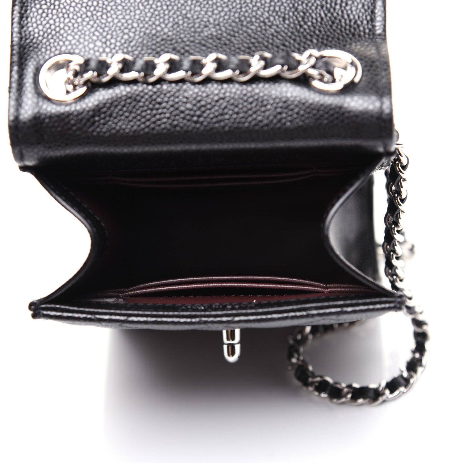 Chanel Caviar Quilted Classic Phone Holder Black 5 of 14