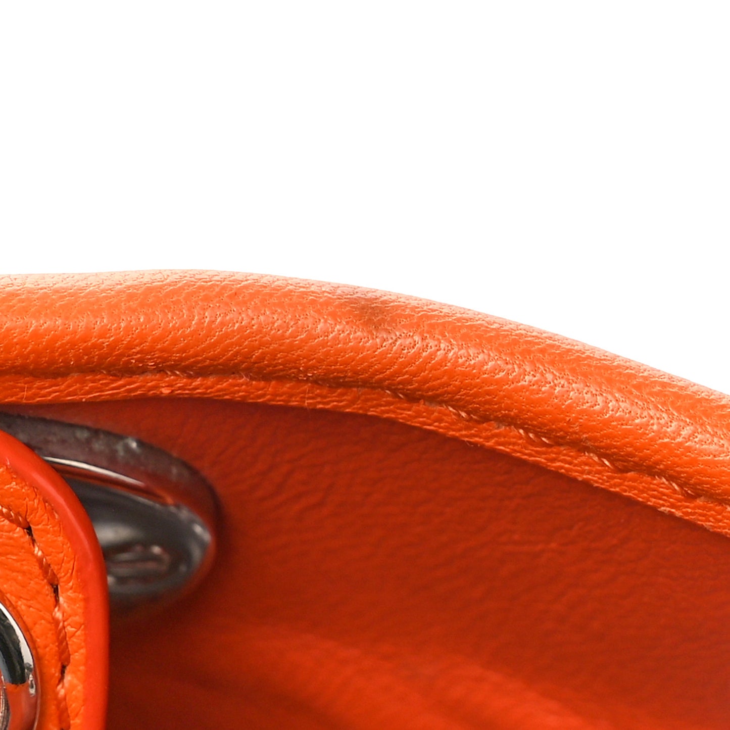 Lambskin Woven Lady Dior Avenue Tote Orange